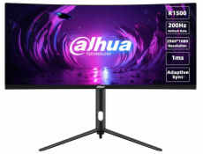 DAHUA 30  LED LM30-E330CA/ herní/ VA panel/ 2560x1080 (UWHD)/ 3000:1/ 1ms/ 250 cd/m2/ 2x HDMI/ 2x DP/ VESA 75x75/ černý