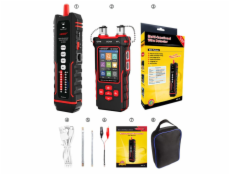 W-Star Tester kabelů RJ45 WSNF859GT, RJ45, OPM, VFL, hledačka, POE, 10v1 funkcí