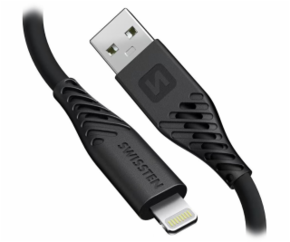 SWISSTEN DATOVÝ KABEL SOFT SILICONE USB-A / LIGHTNING 0,4...