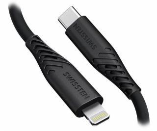 SWISSTEN DATOVÝ KABEL SOFT SILICONE USB-C / LIGHTNING 0,4...