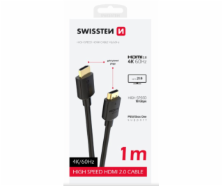 Swissten kabel hdmi na hdmi 4k 60hz 1,0 m pvc