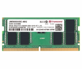 Transcend paměť 48GB DDR5 5600 SODIMM (JetRam) 2Rx8 2Gx16...