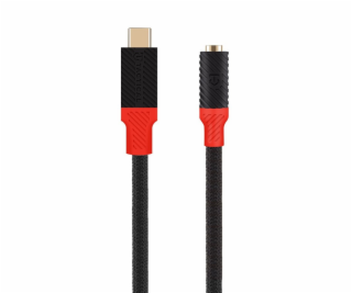 Tactical Pin4Fun Adapter USB-C/Jack 3,5mm 0,1m Black/Red