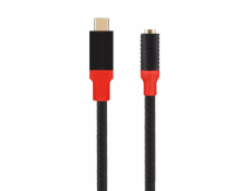 Tactical Pin4Fun Adapter USB-C/Jack 3,5mm 0,1m Black/Red