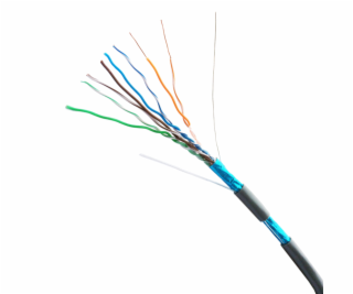 Metráž DATACOM FTP drát CAT5E  LSOH,Eca 100m šedý