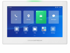 Grandstream GSC3574 SIP interkom a řídicí stanice, 7  dotyk.obrazovka, Wi-Fi 6, BT, 6 SIP účtů, bílý
