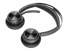 Poly Voyager Focus 2 - Náhlavní souprava - náhlavní - Bluetooth - bezdrátový - odstranění šumu - UBS-C přes adaptér Bluetooth - černá - certifikováno pro Zoom