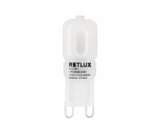 Žárovka LED G9 2W bílá teplá RETLUX RLL 461