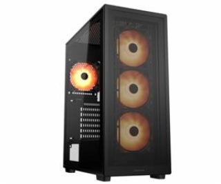 COUGAR PC skříň MX220 RGB Black Mid Tower Mesh Front Pane...