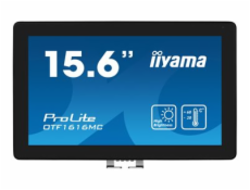 iiyama ProLite OTF1616MC-B1 - LED monitor - 15.6  - open frame - dotykový displej - 1920 x 1080 Full HD (1080p) @ 60 Hz - VA - 1100 cd/m2 - 800:1 - 25 ms - HDMI, VGA, DisplayPort - černá