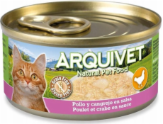 ARQUIVET Chicken in sauce with crab sticks - mokré krmivo pro kočky - 80g