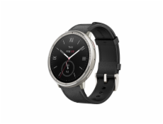 Amazfit Active 2 Round NFC/Silver/Elegant Band/Black Leather