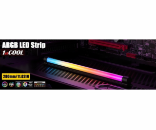 1stCOOL AURA EVO ARGB LED, SATA, 28cm, černá