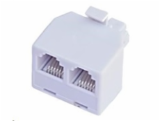 Rozdvojka RJ12, 1x6p6c/2x6p6c - telefonní