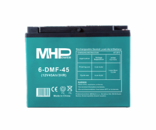 MHPower 6-DMF-45 Trakční gelová baterie 12V/45Ah, Terminá...