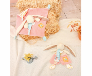 Doudou Dárková sada Hračka s úchytem na dudlík Králíček C...