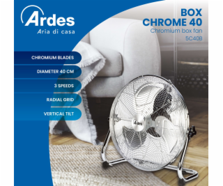 Ventilátor Ardes CHROME 40B