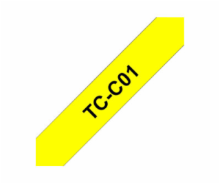 Brother TCC01 - 12 mm x 6.7 m - černá na fluorescentním ž...