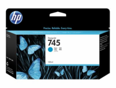 HP 745 - 130 ml - azurová - originální - DesignJet - inkoustová cartridge - pro DesignJet Z2600 PostScript, Z5600 PostScript