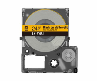 Epson Matte Yellow/Black 24mm LK-6YBJ, C53S672076