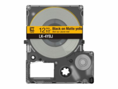 Epson Matte Yellow/Black 12mm LK-4YBJ, C53S672074