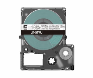 Epson Matte Clear/White 18mm LK-5TWJ, C53S672069
