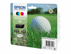 Epson 34 Multipack - 4-balení - černá, žlutá, azurová, purpurová - originální - blistr s RF / akustickým alarmem - inkoustová cartridge - pro WorkForce Pro WF-3720DWF, WF-3725DWF
