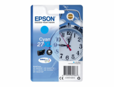 Epson 27XL - 10.4 ml - XL - azurová - originální - blistr s RF alarmem - inkoustová cartridge - pro WorkForce WF-3620, WF-3640, WF-7110, WF-7610, WF-7620, WF-7715, WF-7720