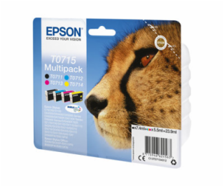 Epson T0715 Multipack - 4-balení - 23.9 ml - černá, žlutá...