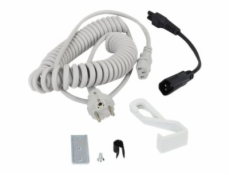 Ergotron Coiled Extension Cord Accessory Kit - Sada kabelů k napájení - 2.4 m - svinutý - šedá - Saudská Arábie, Evropa
