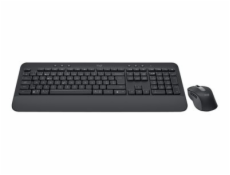 Logitech Signature MK650 Combo for Business - Klávesnice a sada myši - bezdrátový - Bluetooth LE - QWERTZ - švýcarská - grafit