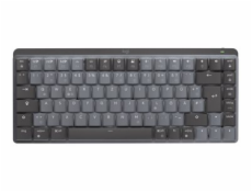 Logitech Master Series MX Mechanical Mini - Klávesnice - podsvícená - bezdrátový - Bluetooth LE - AZERTY - francouzská - klávesový spínač: funkce Tactile Quiet - grafit