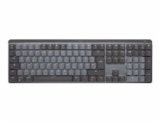 Logitech Master Series MX Mechanical - Klávesnice - podsvícená - bezdrátový - Bluetooth LE - QWERTZ - švýcarská - klávesový spínač: funkce Tactile Quiet - grafit