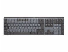 Logitech Master Series MX Mechanical - Klávesnice - podsvícená - bezdrátový - Bluetooth LE - QWERTZ - německá - klávesový spínač: Clicky - grafit