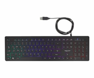 Delock - Klávesnice - podsvícení - USB - QWERTZ - německá...