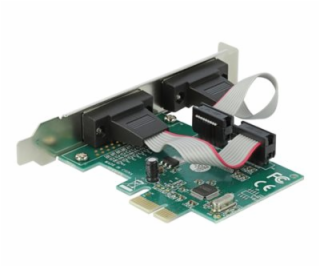 Delock PCI Express Card to 2 x Serial RS-232 - Sériový ad...