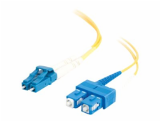 C2G LC-SC 9/125 OS1 Duplex Singlemode PVC Fiber Optic Cable (LSZH) - Patch kabel - jednoduchý režim SC (M) do jednoduchý režim LC (M) - 2 m - optické vlákno - duplex - 9 / 125 mikron - OS1 - neobsahuj