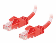 C2G Cat6 Booted Unshielded (UTP) Network Patch Cable - Patch kabel - RJ-45 (M) do RJ-45 (M) - 3 m - UTP - CAT 6 - lisovaný, provedení bez hrbolků, licna - červená