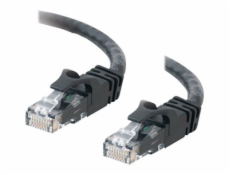 C2G Cat6 Booted Unshielded (UTP) Network Patch Cable - Patch kabel - RJ-45 (M) do RJ-45 (M) - 50 cm - UTP - CAT 6 - lisovaný, provedení bez hrbolků, licna - černá