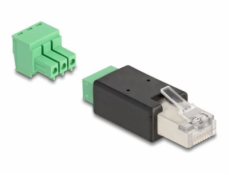 RJ45 plug to Terminal Block Adapter 3 pi, RJ45 plug to Terminal Block Adapter 3 pi