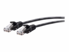 C2G 1ft (0.3m) Cat6a Snagless Unshielded (UTP) Slim Ethernet Network Patch Cable - Black - Patch kabel - RJ-45 (M) do RJ-45 (M) - 30 cm - 4.8 mm - UTP - CAT 6a - provedení bez hrbolků, lisovaný - čern