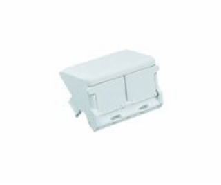 Panduit MINI-COM - Kryt zásuvky - arktická bílá - 2 porty