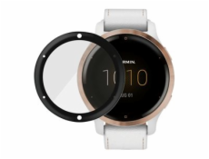 PanzerGlass - Ochrana obrazovky pro sportovní hodinky - sklo - barva rámu černá - pro Garmin Venu 2S