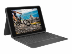 Logitech Rugged Folio - Klávesnice a pouzdro - Apple Smart connector - QWERTY - Skandinávské (dánština/finština/norština/švédština) - grafit - pro Apple 10.9-inch iPad (10. generace)