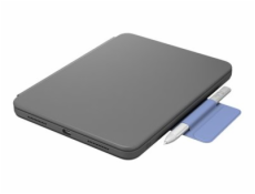 Logitech Rugged Folio - Klávesnice a pouzdro - Apple Smart connector - QWERTY - italská - grafit - pro Apple 10.9-inch iPad (10. generace)