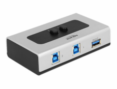 Delock Switch USB 3.0 2 port manual bidirectional - USB periferní sharing switch - 2 x SuperSpeed USB 3.0 - desktop