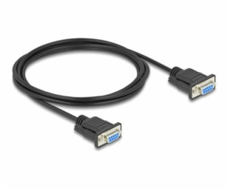 Delock - Sériový kabel - DB-9 (F) do DB-9 (F) - 2 m - pod...