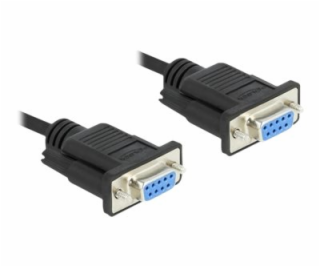 Delock - Sériový kabel - DB-9 (F) do DB-9 (F) - 2 m - kří...