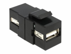 Delock Keystone module - Konektor keystone - USB Type A - černá