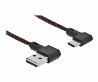 Delock Easy - USB kabel - USB (M) levý/pravý úhel, reverz...